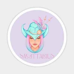 Sagittarius Zodiac Sign Beautiful Girl Magnet